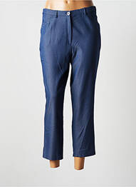Pantacourt stretch taille normale bleu JUMFIL femme