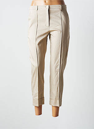 Pantacourt taille haute taille haute beige JUMFIL femme