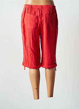 Bermuda taille élastique taille normale rouge JUMFIL femme