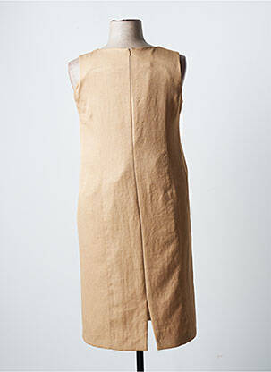 Robe mi-longue sans manche sans manche marron JUMFIL femme