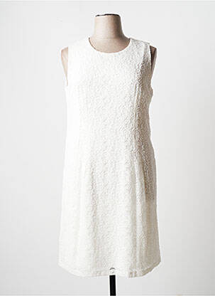 Robe mi-longue sans manche sans manche blanc JUMFIL femme