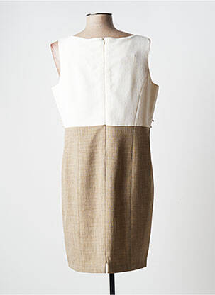 Robe mi-longue sans manche sans manche beige JUMFIL femme