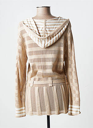Gilet manches longues stretch beige JUMFIL femme