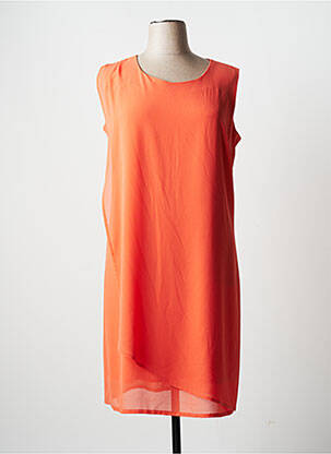 Robe mi-longue orange JUMFIL pour femme
