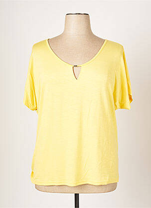T-shirt coupe droite manches courtes jaune JUMFIL femme