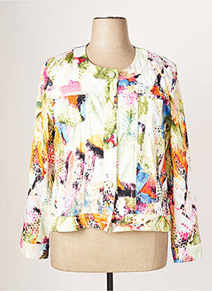 Veste casual col rond vert JUMFIL femme