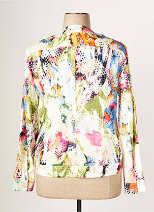 Veste casual col rond vert JUMFIL femme