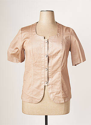 Veste casual col rond rose JUMFIL femme