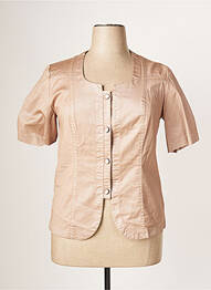 Veste casual col rond rose JUMFIL femme