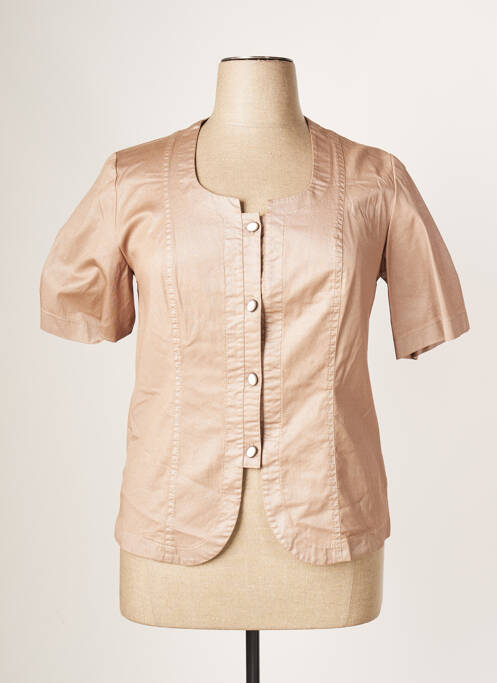 Veste casual col rond rose JUMFIL femme