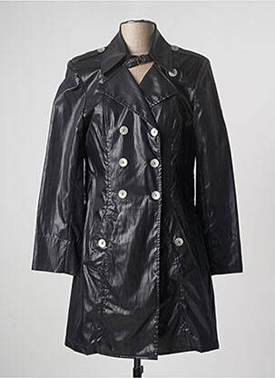 Trench coupe cintrée sans capuche noir JUMFIL femme
