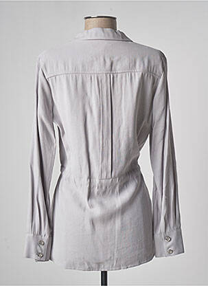 Veste casual col chemisier gris JUMFIL femme