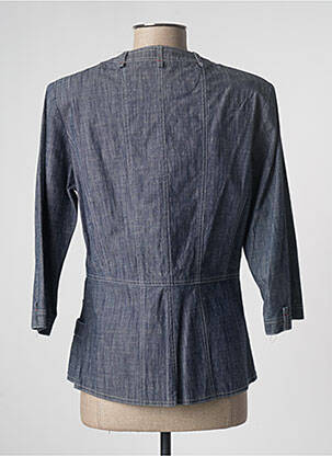 Veste casual col rond bleu JUMFIL femme