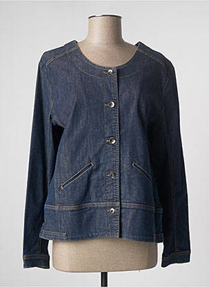 Veste casual col rond bleu JUMFIL femme