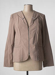 Veste casual col tailleur gris JUMFIL femme