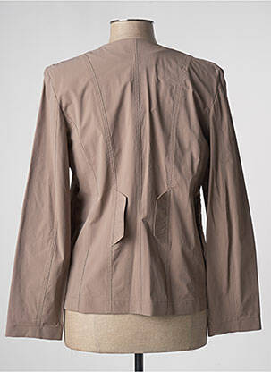 Veste casual col tailleur gris JUMFIL femme