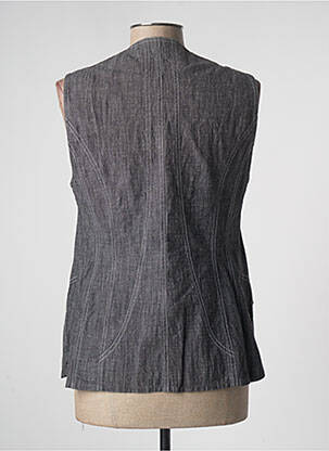 Gilet sans manche fermeture boutonnée sur le devant gris JUMFIL femme