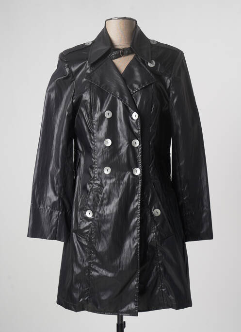 Trench coupe cintrée sans capuche noir JUMFIL femme