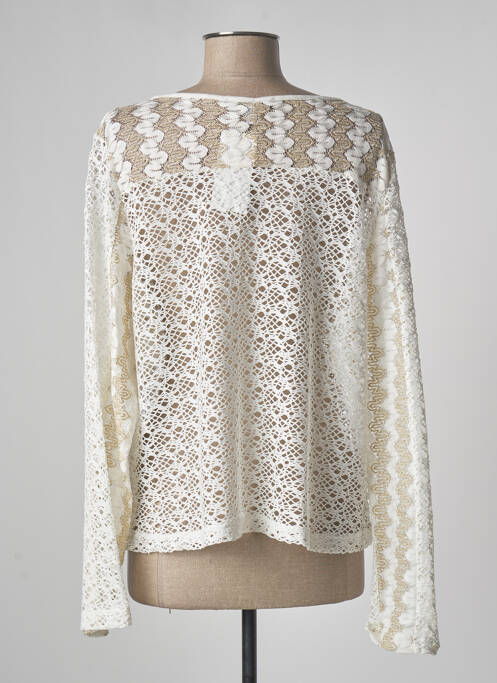 Gilet manches longues beige JUMFIL pour femme