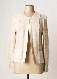 Veste casual col rond beige JUMFIL femme