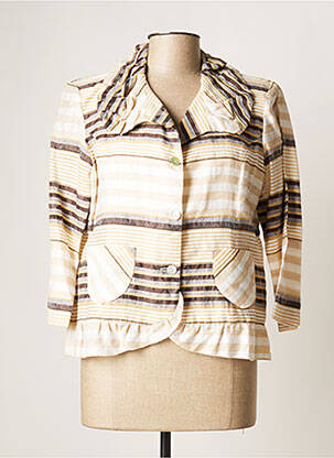 Veste casual epaulette beige JUMFIL femme
