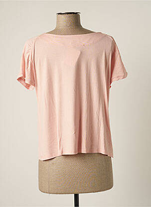 Top stretch manches courtes rose JUMFIL femme
