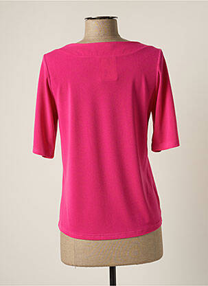 Top stretch manches courtes rose JUMFIL femme
