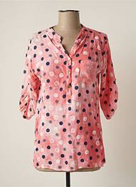 Blouse manches 3/4 manches 3/4 rose JUMFIL femme