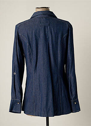 Chemisier poches poitrine manches longues bleu JUMFIL femme