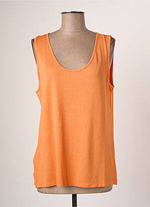 Débardeur stretch sans manche orange JUMFIL homme
