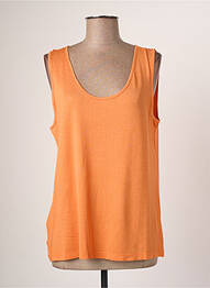 Débardeur stretch sans manche orange JUMFIL homme