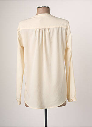 Chemisier tissage crêpe manches longues beige JUMFIL femme