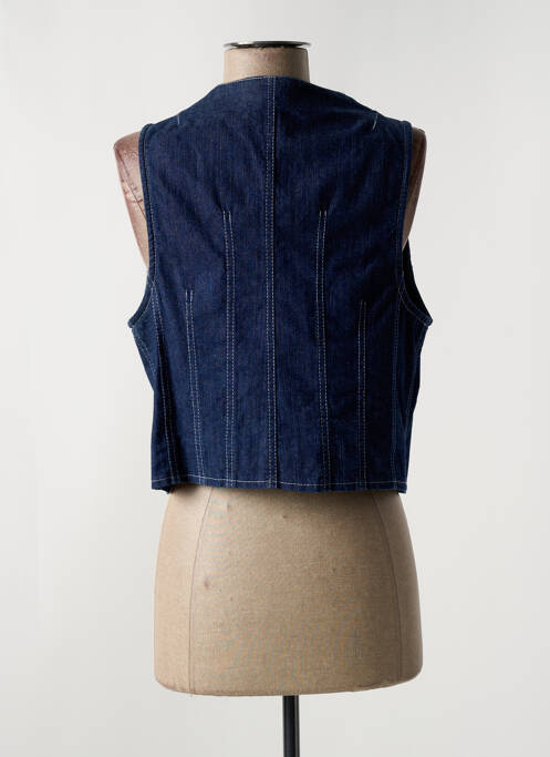 Gilet sans manche coupe cintrée bleu JUMFIL femme