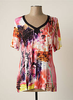 T-shirt imprimé fantaisie manches courtes rose JUMFIL femme