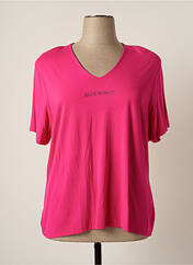T-shirt rose BLUE MONDE pour femme seconde vue