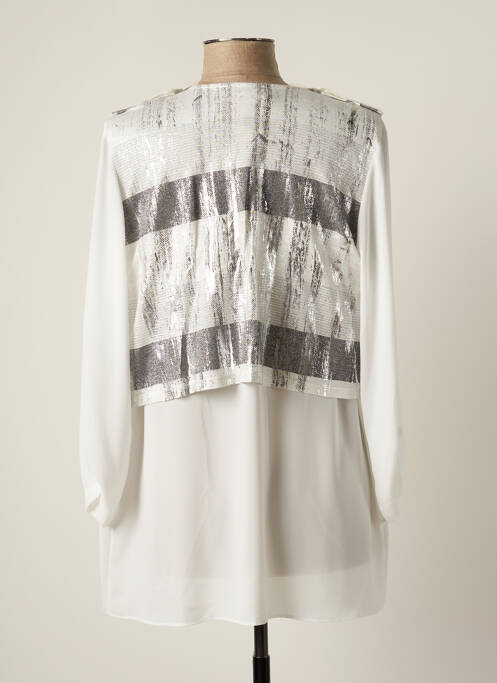 Veste casual col rond blanc JUMFIL femme