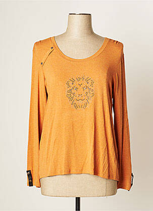 T-shirt manches longues manches longues orange JUMFIL femme