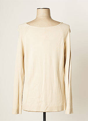Pull coupe droite manches longues beige JUMFIL femme