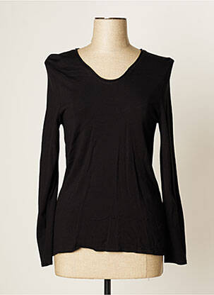 Pull coupe cintrée manches longues noir JUMFIL femme