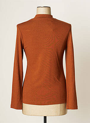 Pull coupe cintrée manches longues marron JUMFIL femme