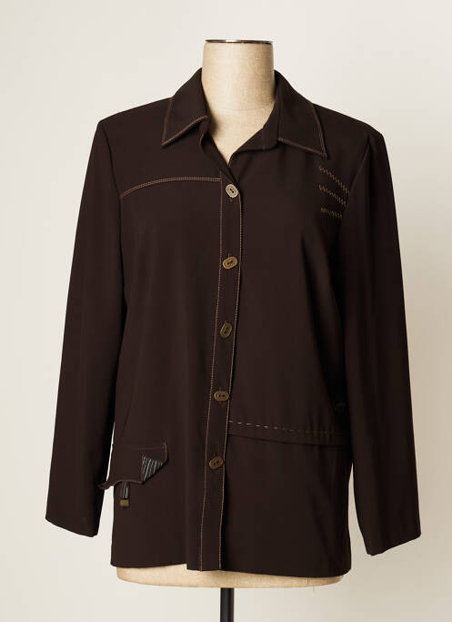 Veste casual epaulette marron JUMFIL femme