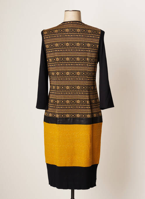 Robe mi-longue jaune JUMFIL pour femme