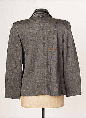 Veste casual col tailleur gris JUMFIL femme