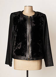 Veste casual col rond noir JUMFIL femme