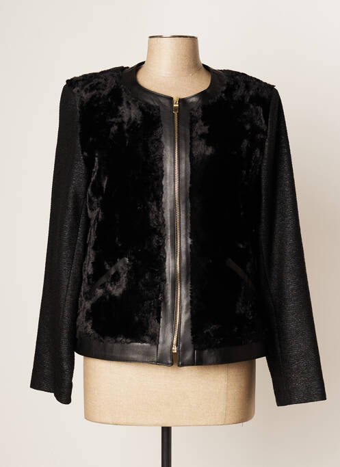 Veste casual col rond noir JUMFIL femme