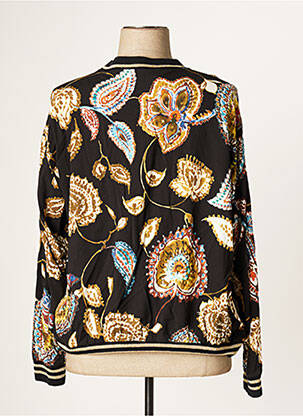 Blouson finition bords-côtes noir JUMFIL femme