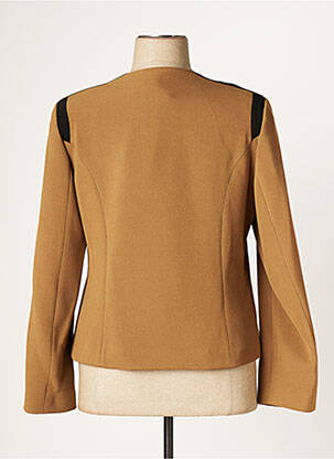Veste chic tissage crêpe marron JUMFIL femme