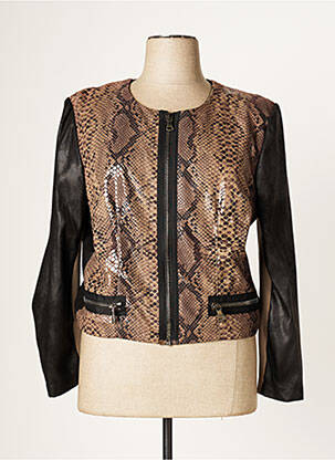 Veste casual epaulette marron JUMFIL femme