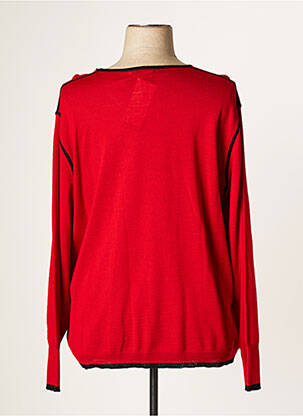 Pull stretch manches longues rouge JUMFIL femme
