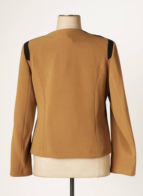 Veste chic tissage crêpe marron JUMFIL femme